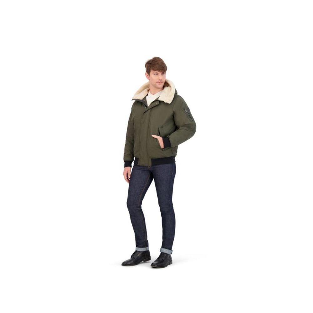 SEANJOHN Mens Green Bomber Coat L